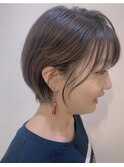 20代30代40代人気 大人可愛い くびれ丸みショート 耳かけ