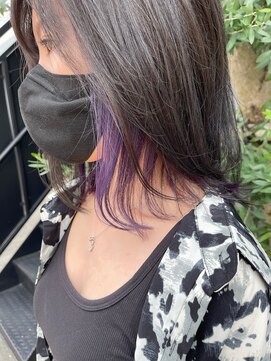 ミチオノザワヘアサロンギンザ 静岡店(Michio Nozawa HAIR SALON Ginza) インナーパープル/インナーカラーパープル/インナーカラー
