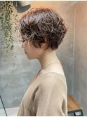 ショートヘア パーマヘア くるくる ふわふわ