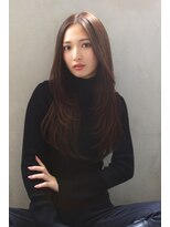 ロゼ 新大宮(ROSE)&nbsp;【ROSE】レイヤーカット＿センターパート＿髪質改善ストレート