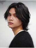 メンズボブメンズミディアムパーマスパイラルパーマルーズパーマ