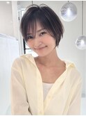 ミニウルフレイヤーカット顔周り前髪韓国ショートボブ/大宮