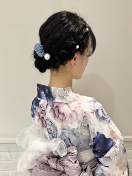 コム(com by neolive) 浴衣着付け+ヘアセットアレンジ