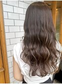 ロングレイヤー×アッシュベージュ