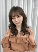 韓国ヘア　2wayバング &nbsp;レイヤーカット くびれヘア &nbsp;顔周り