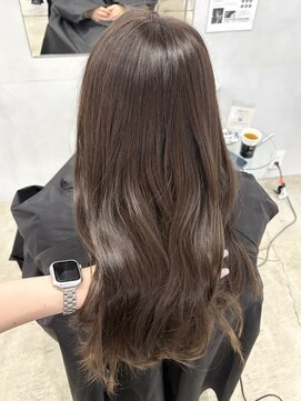 福井透明感カラーチョコレートカラー学生韓国髪質改善