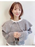 30代40代ヘア◎くびれる大人ミディ*顔周りカット*レイヤーボブ