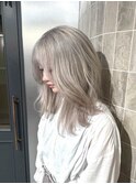 【ブリーチカラー/ダブルカラー】ホワイトミルクティーベージュ