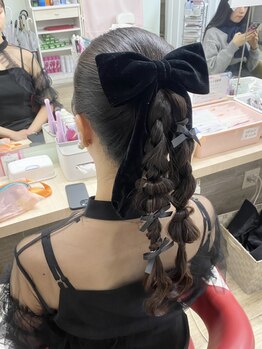 アップスニニー(up's niny)の写真/【新宿駅徒歩5分】19時以降も受付可能◎お仕事帰りに気軽に立ち寄れる♪[ヘアセット￥2500/フルメイク￥2750]