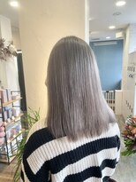 エープラス(A+) 【脱白髪染め】透明感グレージュでつくる大人ツヤ髪