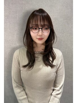 インスヘアー 京都四条大宮店(INCE HAIR) ハッシュレイヤー×カーキグレージュ