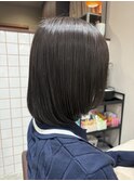 丸型ミルクティーブロンドワンホンレイヤー卵型