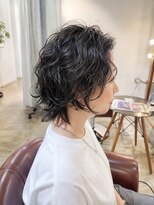 ビハインドザカーテン(BEHIND THE CURTAIN) くせ毛ボブウルフ×レイヤーカット