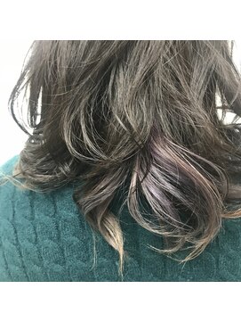 町上津役の美容室 ダブルカラーにインナーカラーを