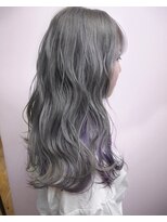 シェリエ(Cherie)&nbsp;寒色系インナーカラー/シルバーアッシュ/パープルアッシュ