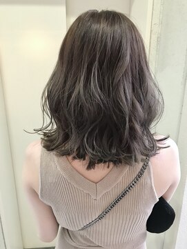 ヘアーデザイン シュシュ(hair design Chou Chou by Yone) 透け感ダークコバルトグレージュ♪