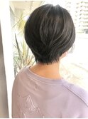 絶壁解消×カジュアルショート×ダークアッシュ