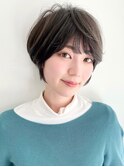 20代30代40代小顔ハンサムショートアッシュブルーブラック