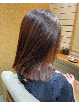 プレイフル(PLAYFUL) オレンジブラウンぱつっとロブ