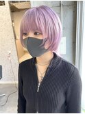 パープルカラー/ハイトーン/ケアブリーチ/ウルフカット/レイヤー