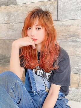 ヴィムヘアー 泡瀬店(VIM hair) アプリコットオレンジ♪20代/30代