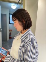 エミィ(emme)&nbsp;【emme×石崎 】ナチュラルボブ×暗髪ボブ×大人ショートボブ