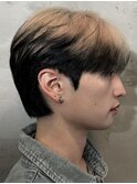 韓国シースルーマッシュウルフエンドカラー