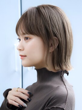 エインアンリー 表参道(AIN.ANLY.) 前髪あり大人小顔外はねボブ 30代40代50代【AIN.表参道】川原