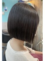 ブレス ヘアアンドスパ 湘南台(bless hair spa)&nbsp;黒髪前下がりボブ