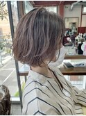 大人女性/40代50代/白髪ぼかし＆抜け感ショート