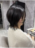大人可愛いショートウルフ/外ハネスタイル