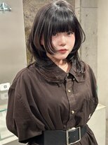 ソル ジングウマエ(SOL JINGUMAE)&nbsp;mayu指名//ハイレイヤーミディアムレイヤーウルフハッシュカット