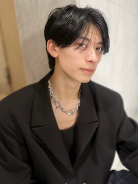 ヴェイン 渋谷(vain) 韓国マッシュセンターパートカルマパーマニュアンスパーマウルフ