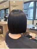 切りっぱなしボブイメチェンカットばっさりカット