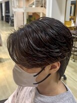 リンク(link)&nbsp;センターパート×毛流れパーマ