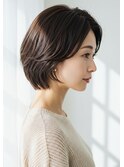 ３０代４０代５０代酸性ストレート髪質改善縮毛矯正ショート