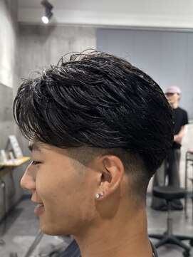 ビカムメンズヘアー 栄店(become men's hair) フェザーパーマ/フェザーショート