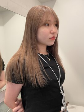 ラフ 新宿(Laff) ミルクティーベージュ/ハイトーンカラー/ダブルカラー/髪質改善