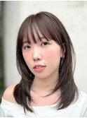 夏に向けて透明感カラー