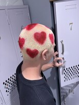 ヴァイス 新宿店(VAICE) buzz cut hair dye design