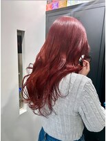 ワン 横浜(ONE005) ブリーチ/レッドカラー/ワインレッド/韓国