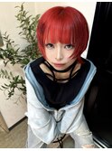 ショートレイヤー×ブラッドレッド