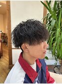 刈り上げマッシュ/ツイストスパイラルパーマ