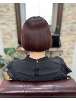 ハサミバイアトリエナガノ 千葉(8sami by atelier nagano) デザインカラー/レイヤーカット/ウエットヘア/オリーブベージュ