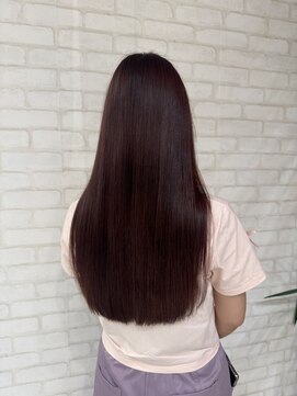 ビス ヘア アンド ビューティー 西新井店(Vis Hair＆Beauty) 10代20代ストレートロングピンクブラウン