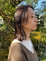 ピークアブー アヴェダ アトレ恵比寿(PEEK-A-BOO AVEDA) ゆるふわミディアムボブレイヤーカットひし形シルエット