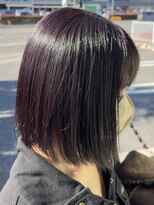 ヘアーワークス ボナ(HAIR WORKS bona.)&nbsp;黒染めの壁撃破 淡めラベンダーカラー