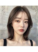 顔周りレイヤー外ハネボブ