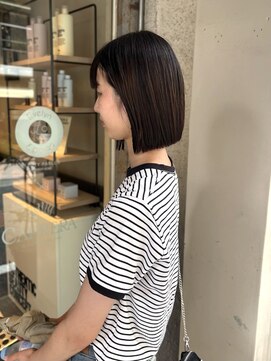 切りっぱなし/ボブ【神戸/元町】