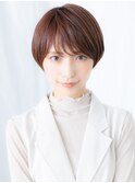 大人かわいいミストバング抜け感ショートl古河20代30代40代